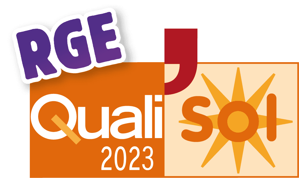 Logo Qualisol 2023 Qualisol+ RGE 2023 Chauffe eau solaire